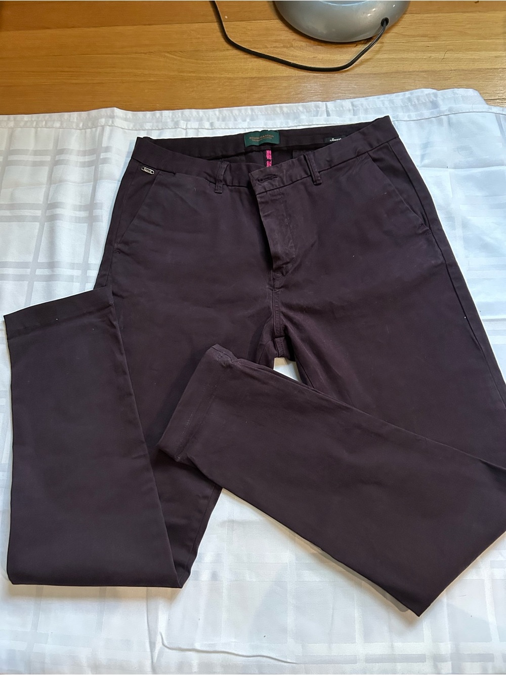 Scotch & Soda Men's Chinos in Dark Plum